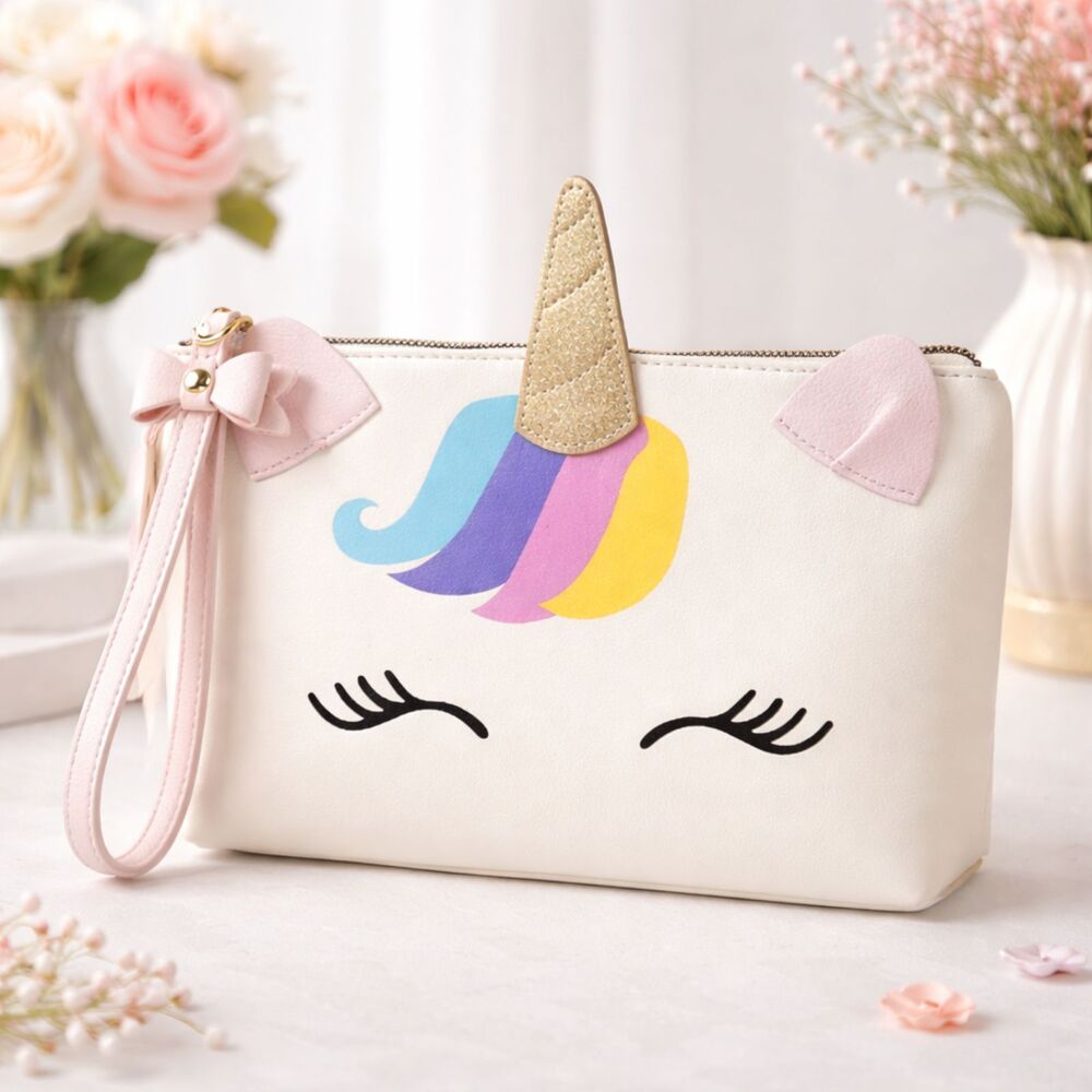 Betsey Johnson Unicorn Cosmetic Case Travel Bag NWT